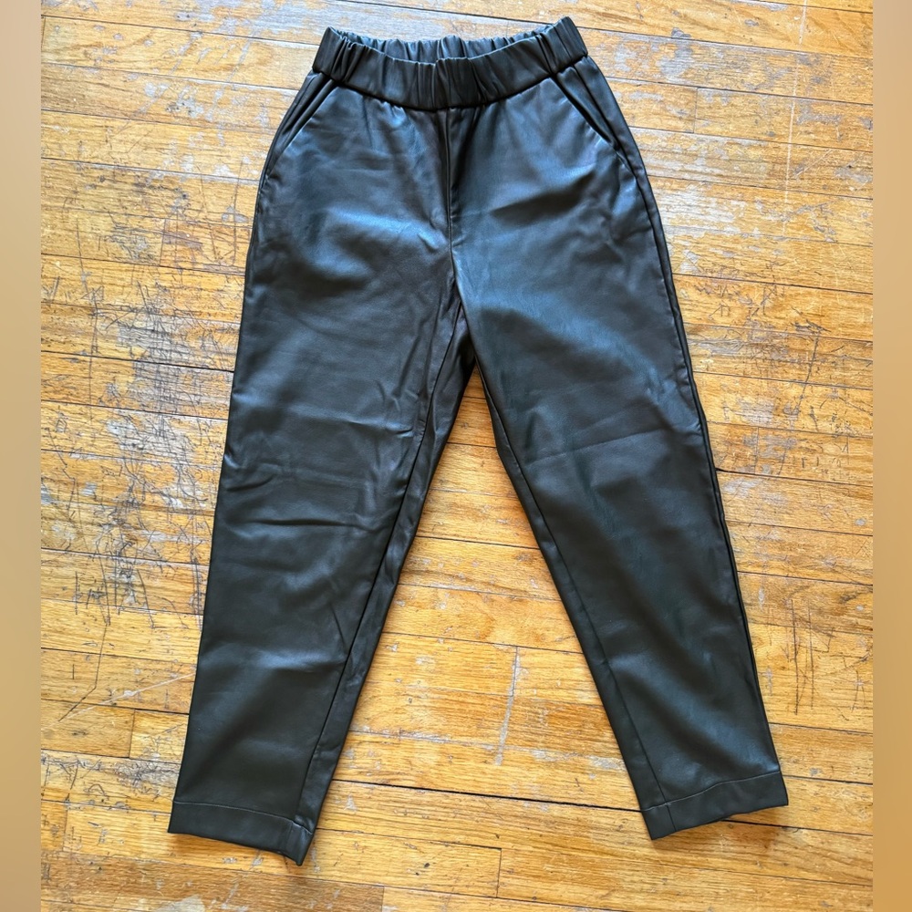 A New Day - Green Faux Leather‎ Pants